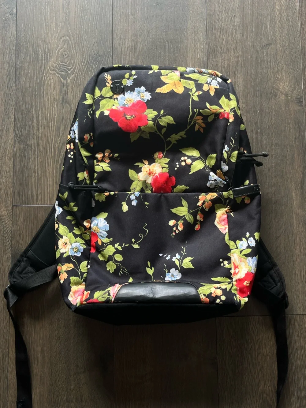 Focused Space Tropical Floral Print Backpack